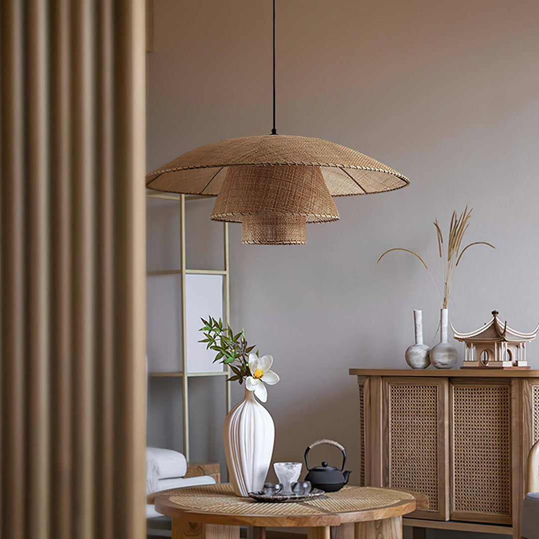 Hat Weave Rattan Pendant Lamp - Vakkerlight