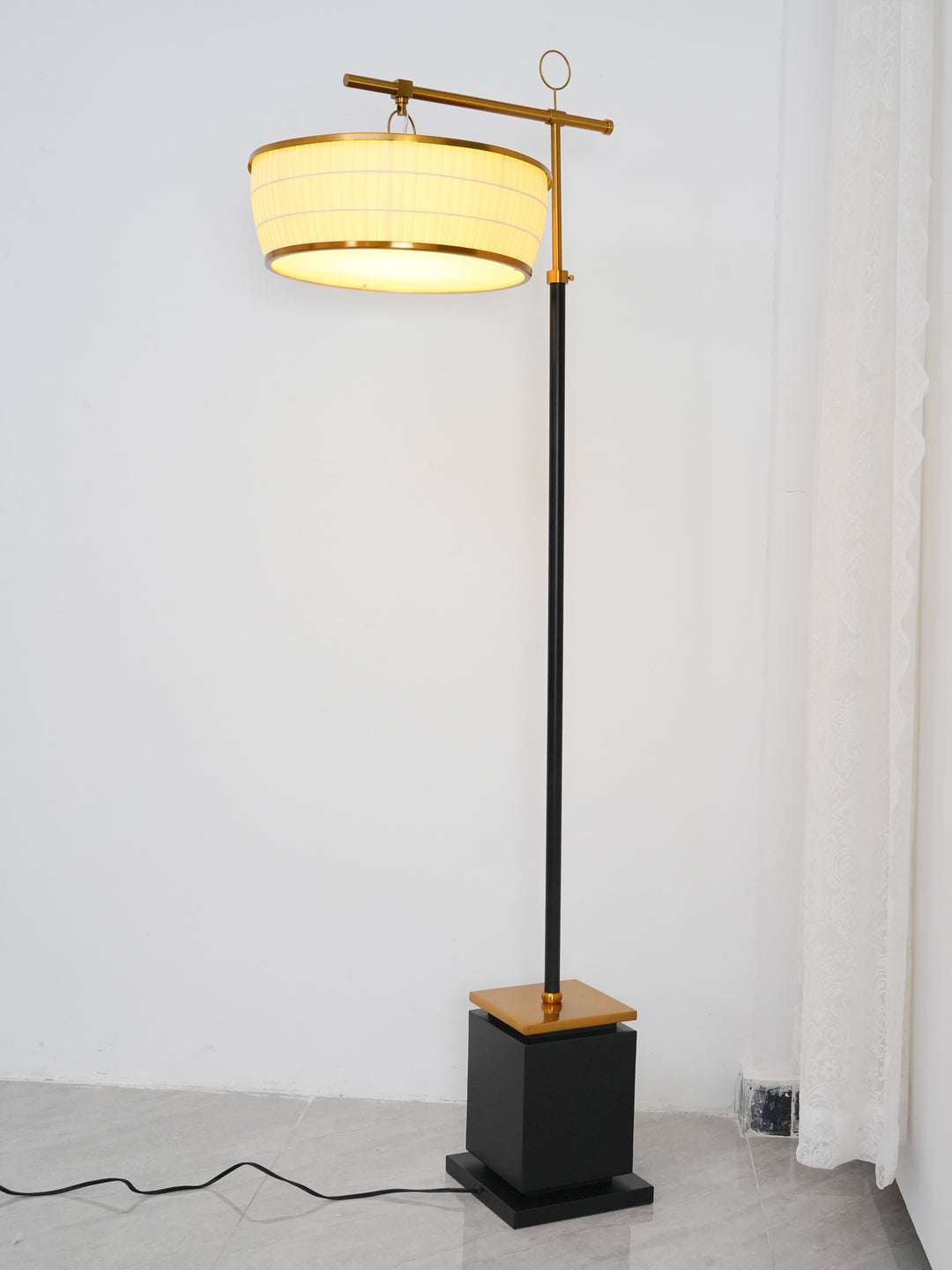 Hejun stoffen vloerlamp