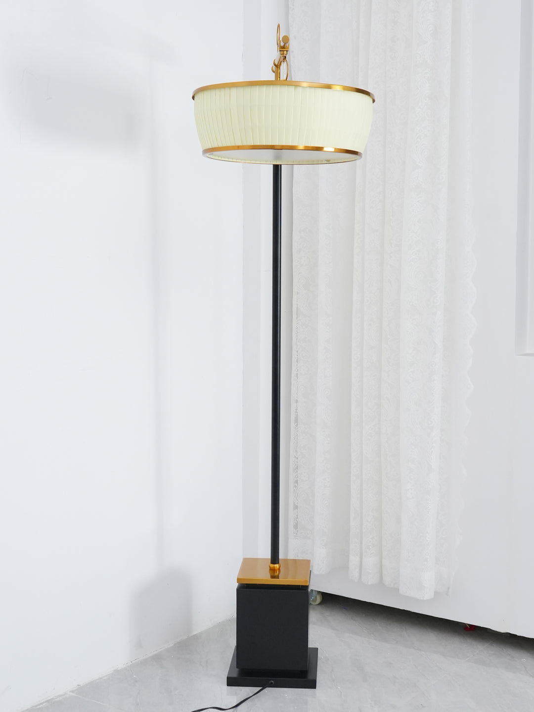 Hejun stoffen vloerlamp