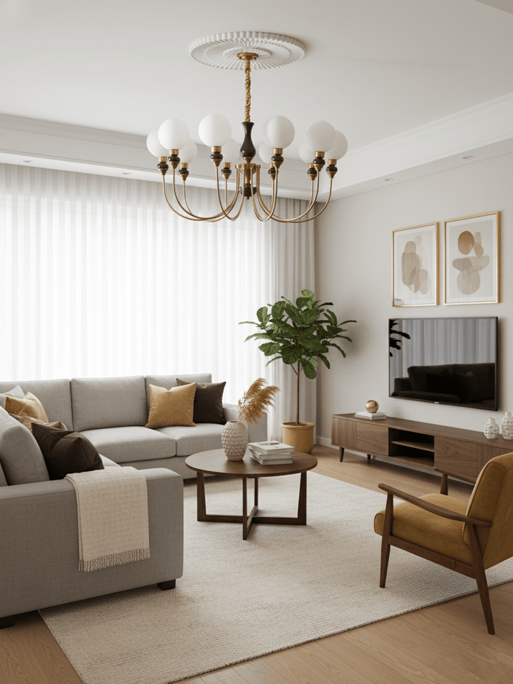 Helena Curve Chandelier - Vakkerlight