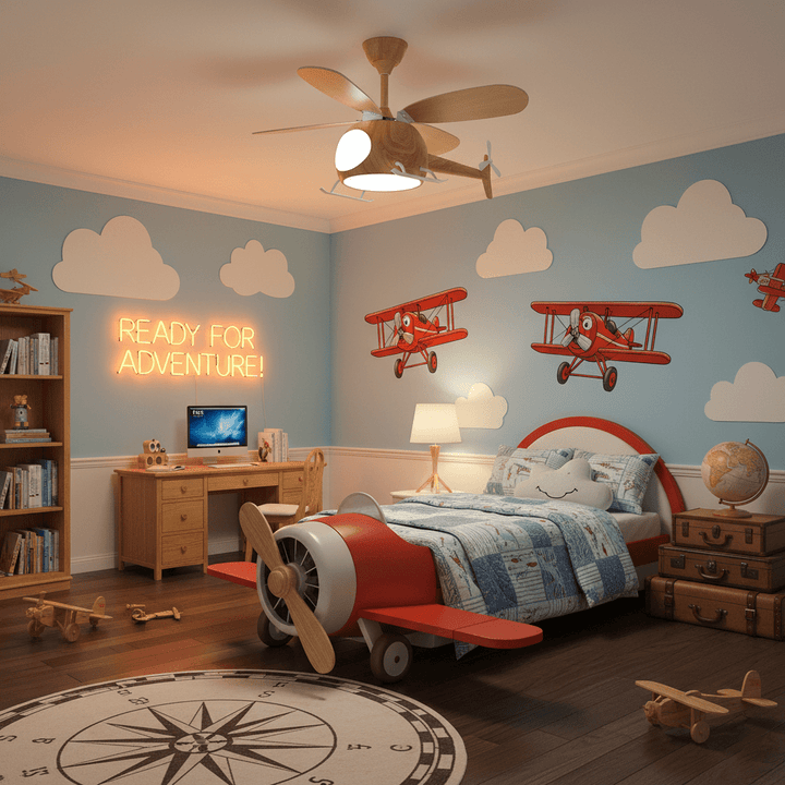 Heli Breeze Kids Ceiling Fan Light - Vakkerlight