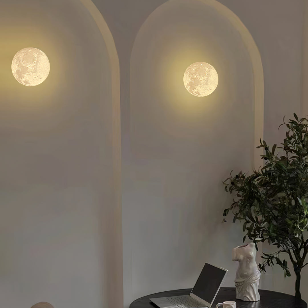 3D Moon Wall Lamp - Vakkerlight