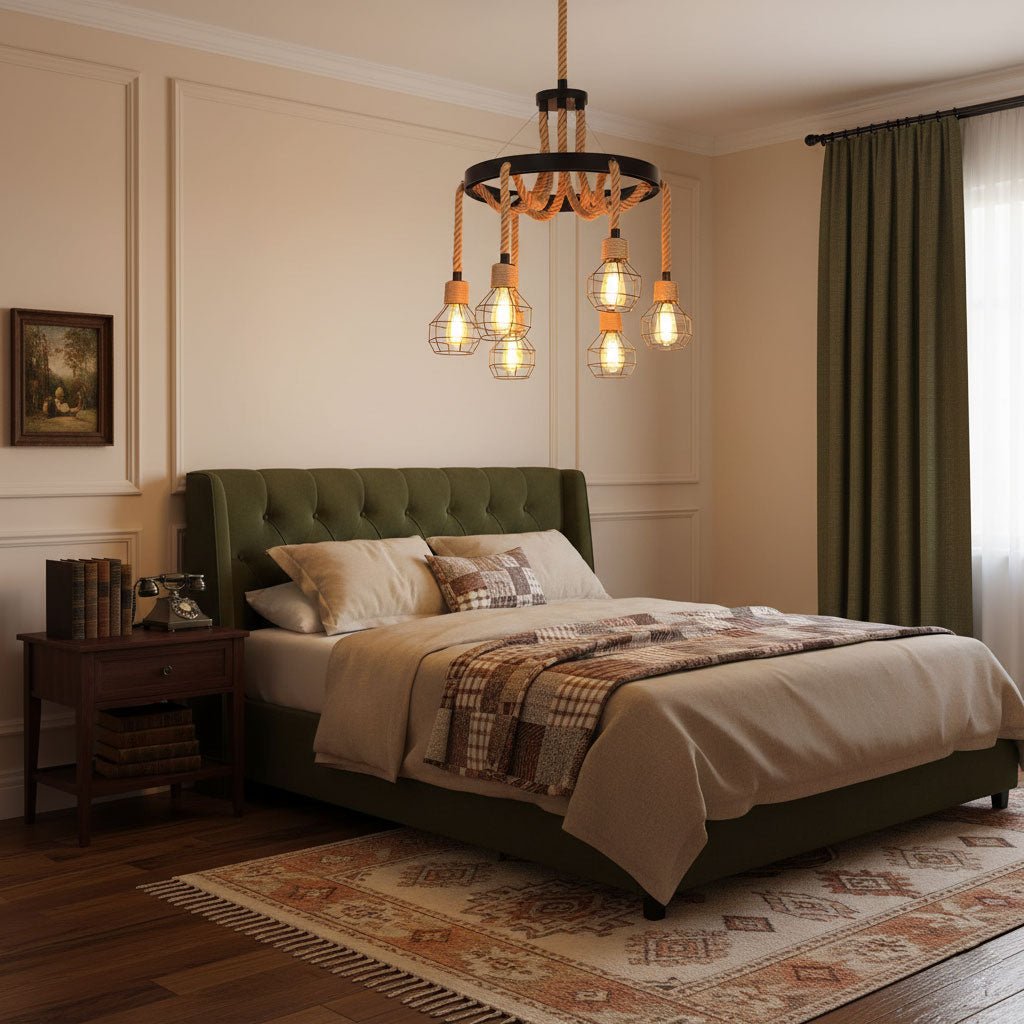 Hemp Rope Industrial Starfall Chandelier - Vakkerlight