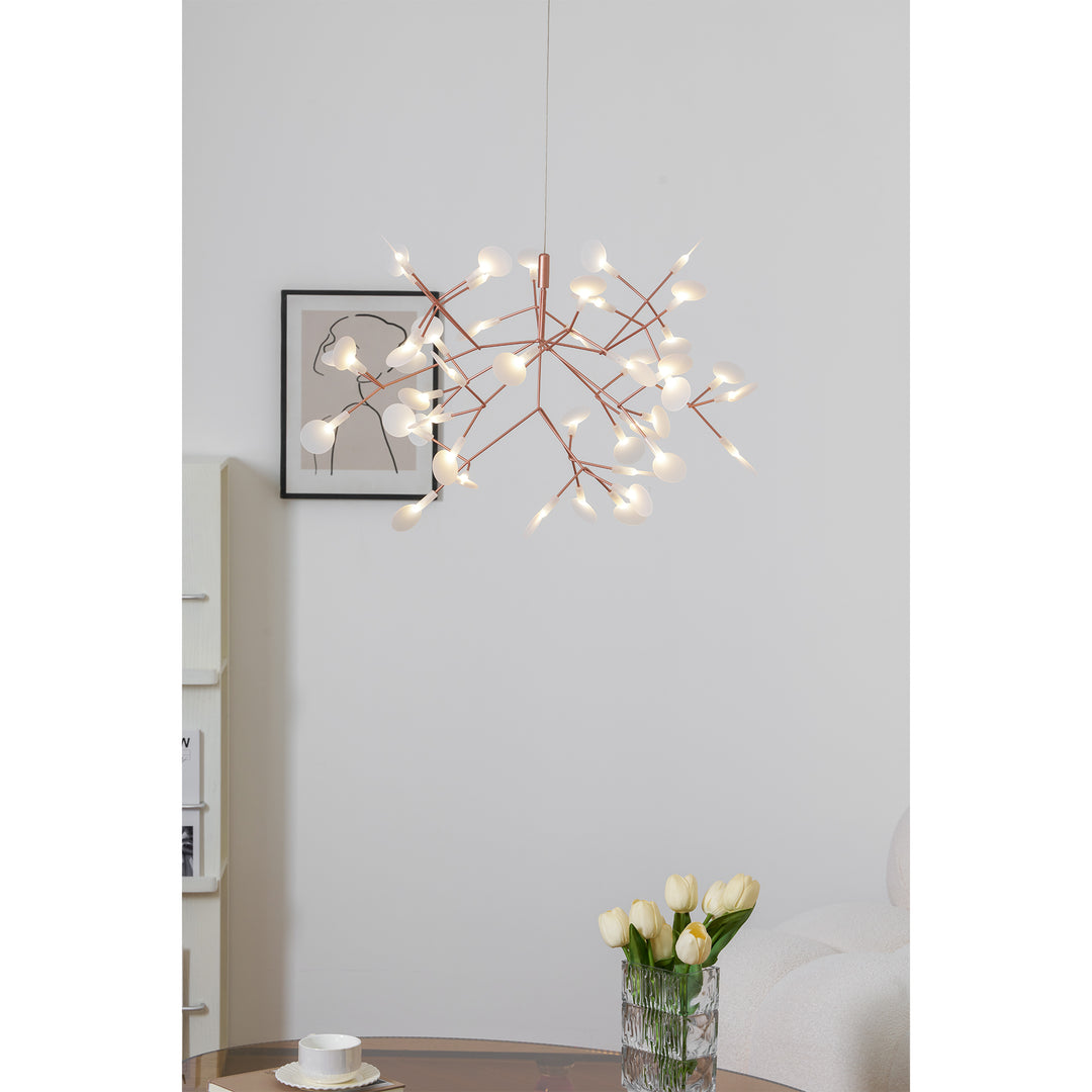 Rose Gold Firefly LED Chandelier - Vakkerlight
