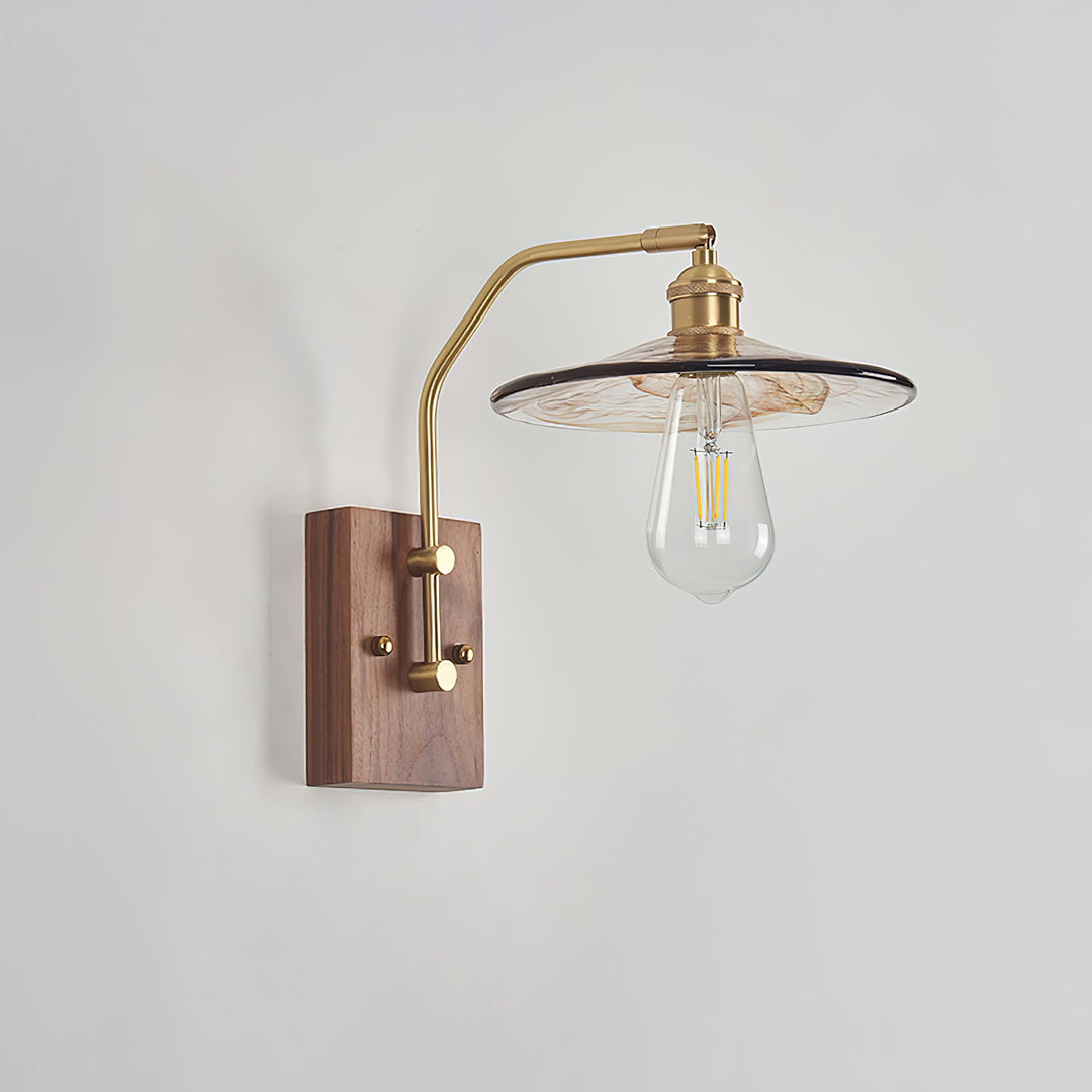 Heritage Walnut Wall Lamp