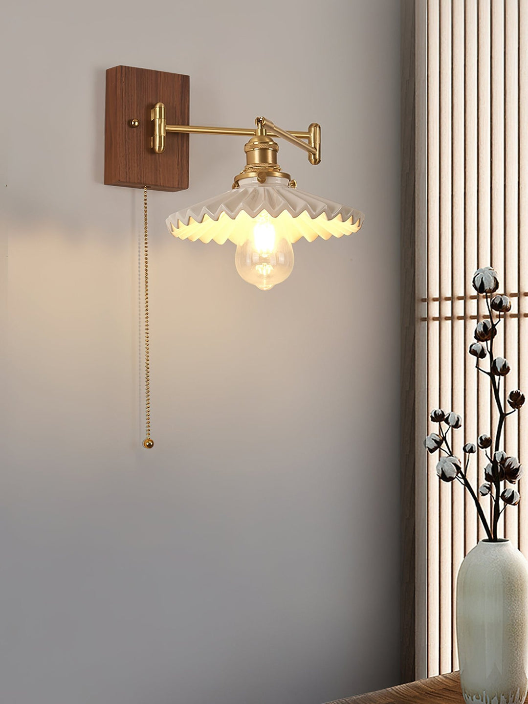 Heritage Walnut Wall Lamp - Vakkerlight