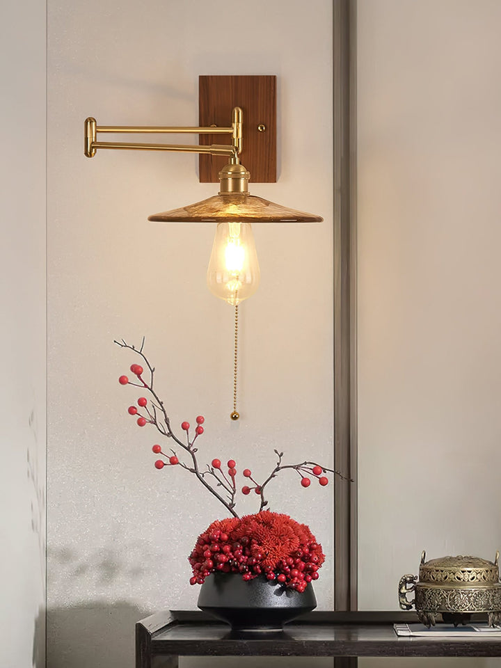 Heritage Walnut Wall Lamp - Vakkerlight