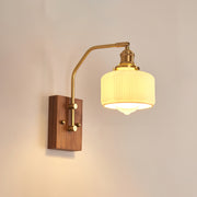 Heritage Walnut Wall Lamp