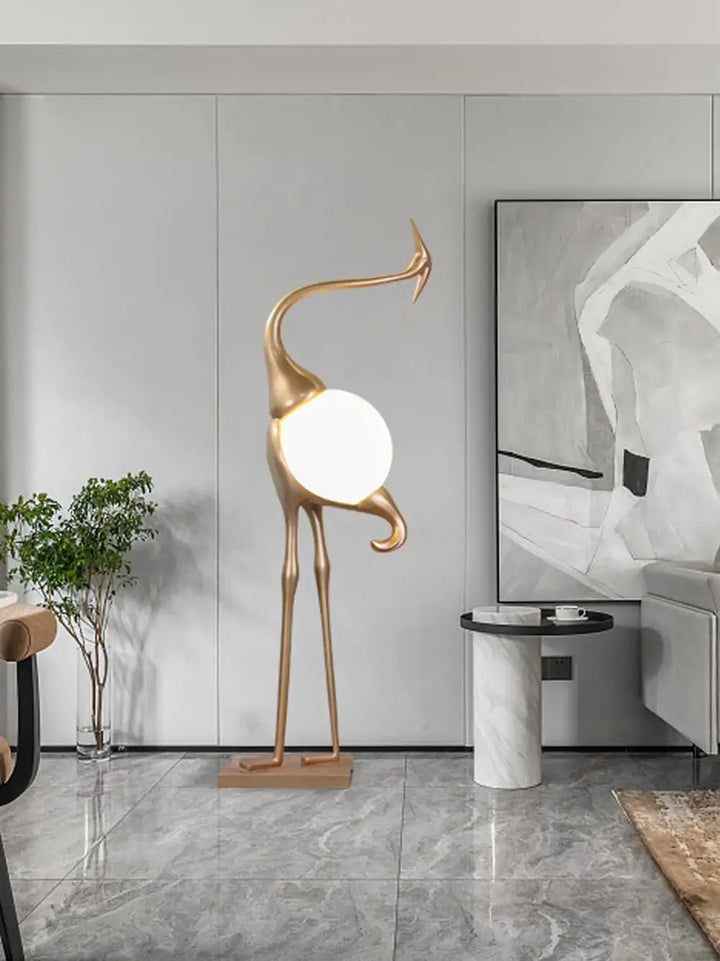 Heron Sculpture Floor Lamp - Vakkerlight