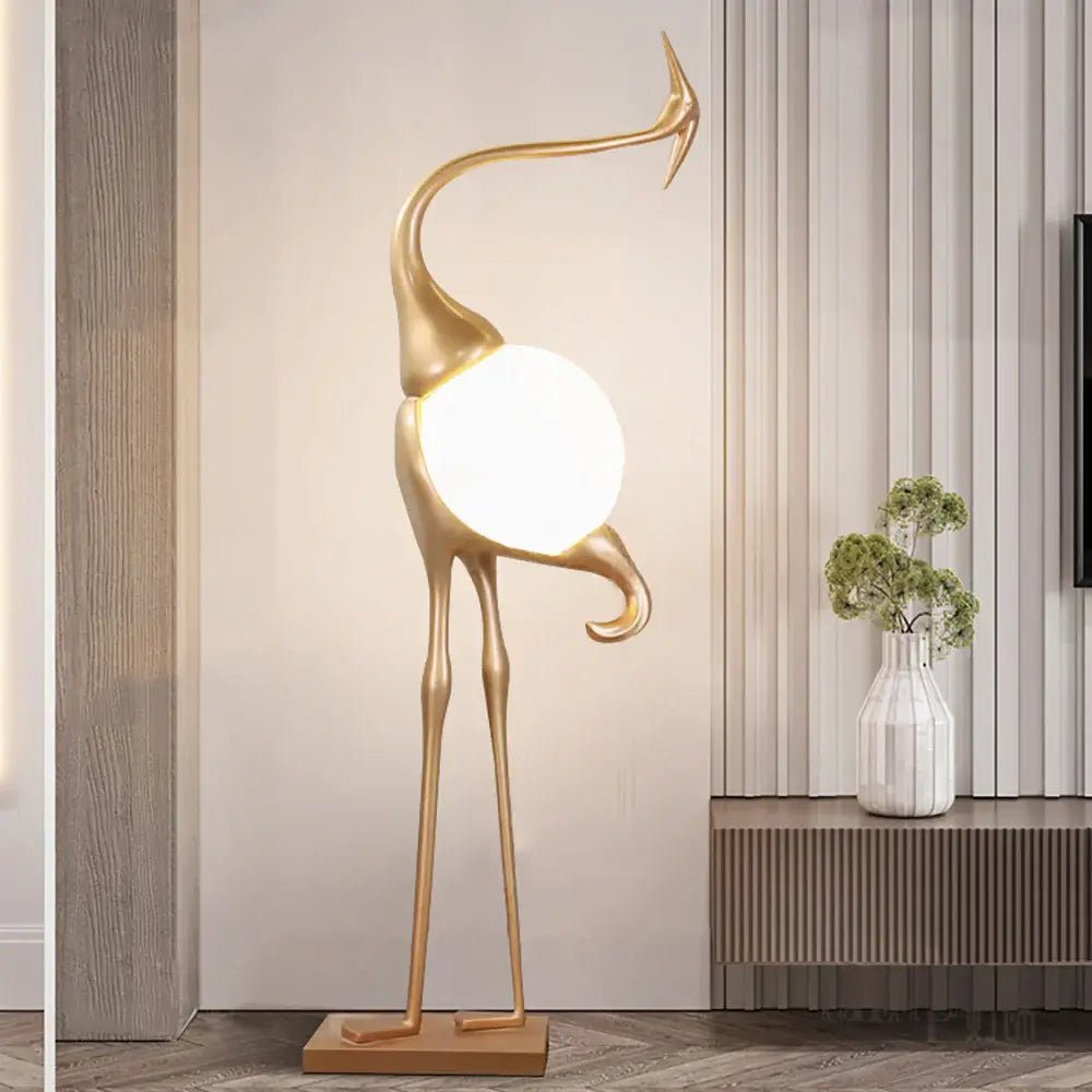 Heron Sculpture Floor Lamp - Vakkerlight