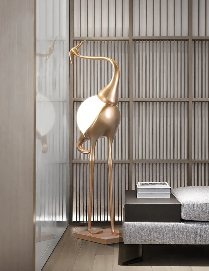 Heron Sculpture Floor Lamp - Vakkerlight