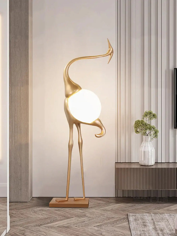 Heron Sculpture Floor Lamp - Vakkerlight