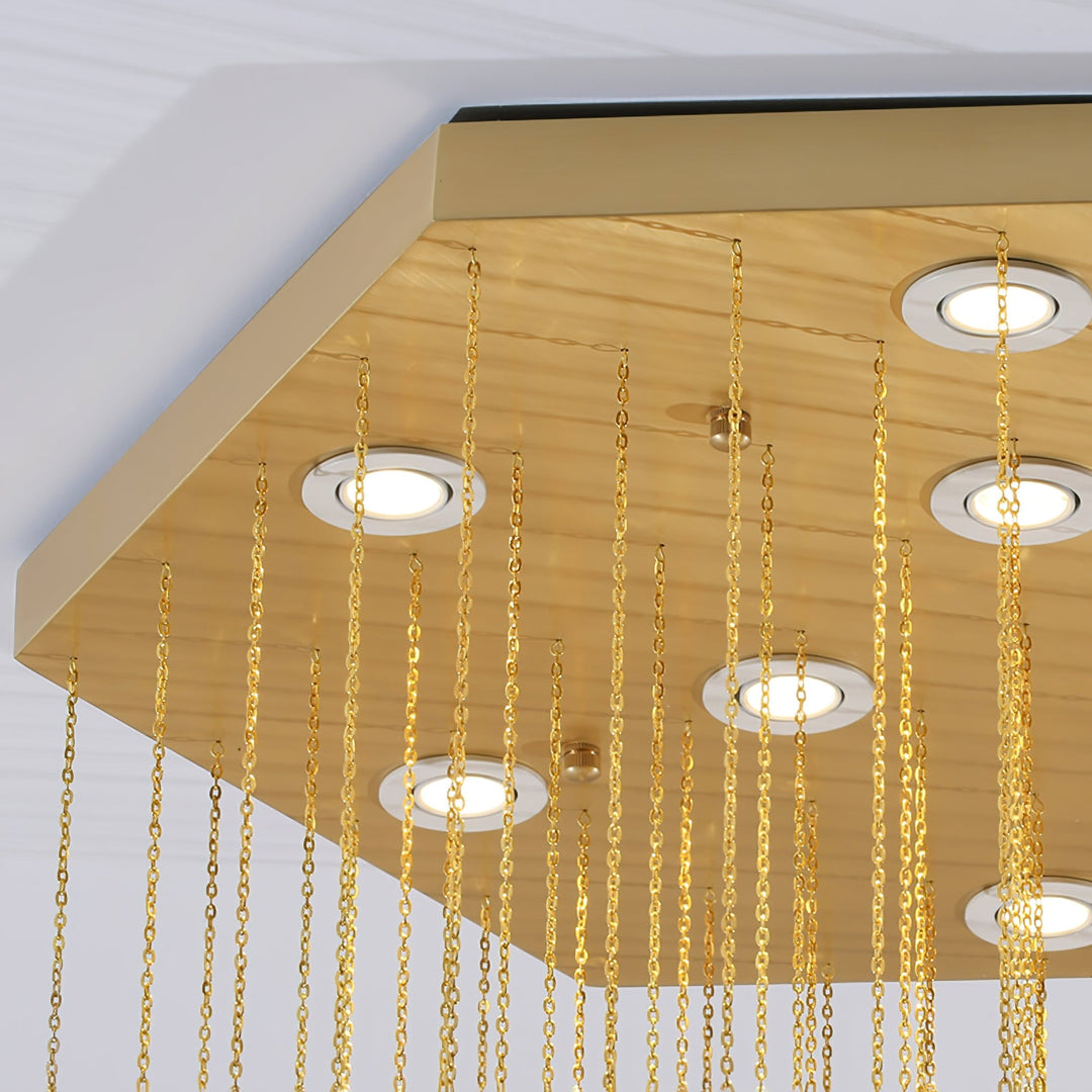 Hexa Alabaster Cascade Chandelier - Vakkerlight