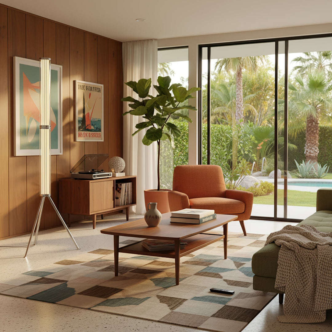 Hexagonal Glass Floor Lamp - Vakkerlight