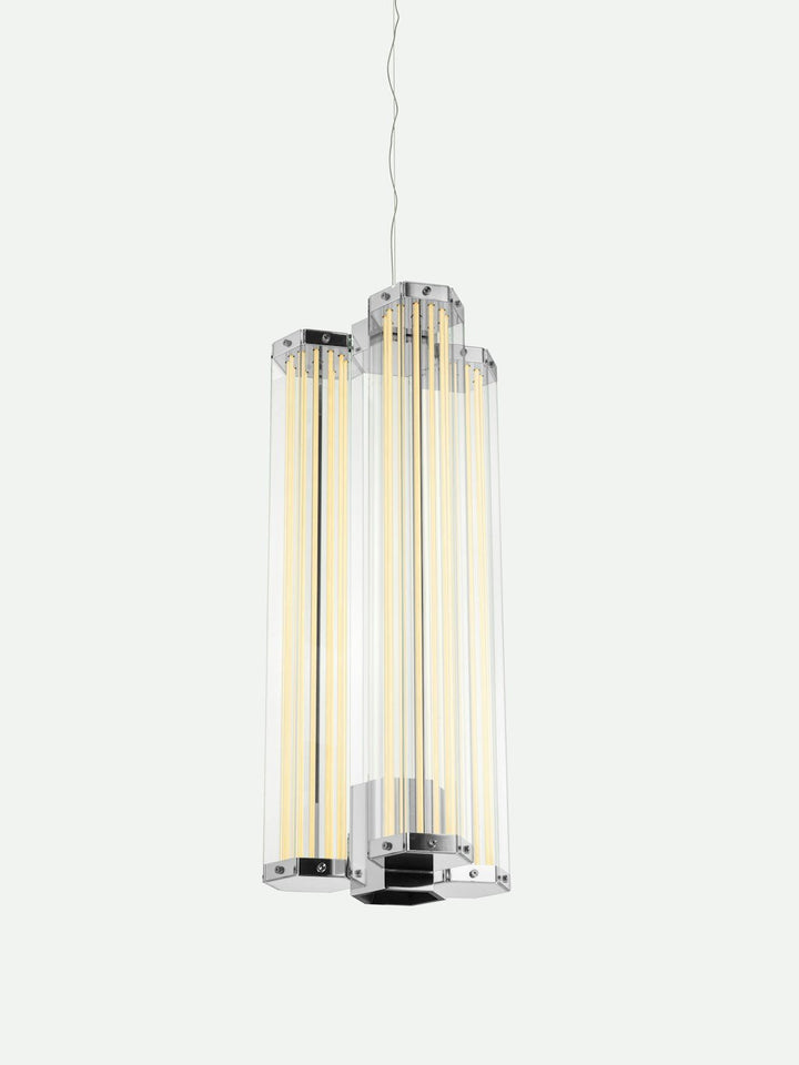 Hexagonal Glass Pendant Lamp - Vakkerlight