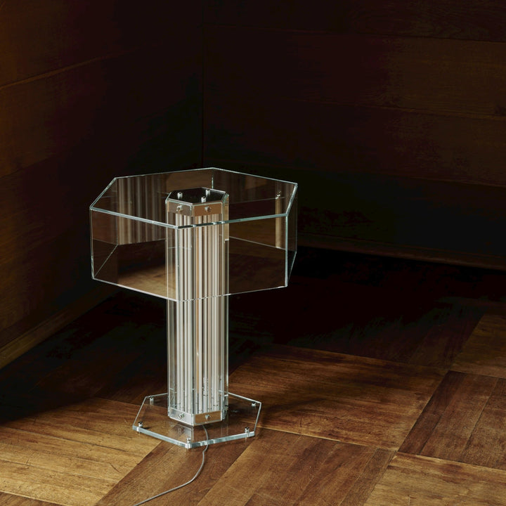 Hexagonal Glass Table Lamp - Vakkerlight