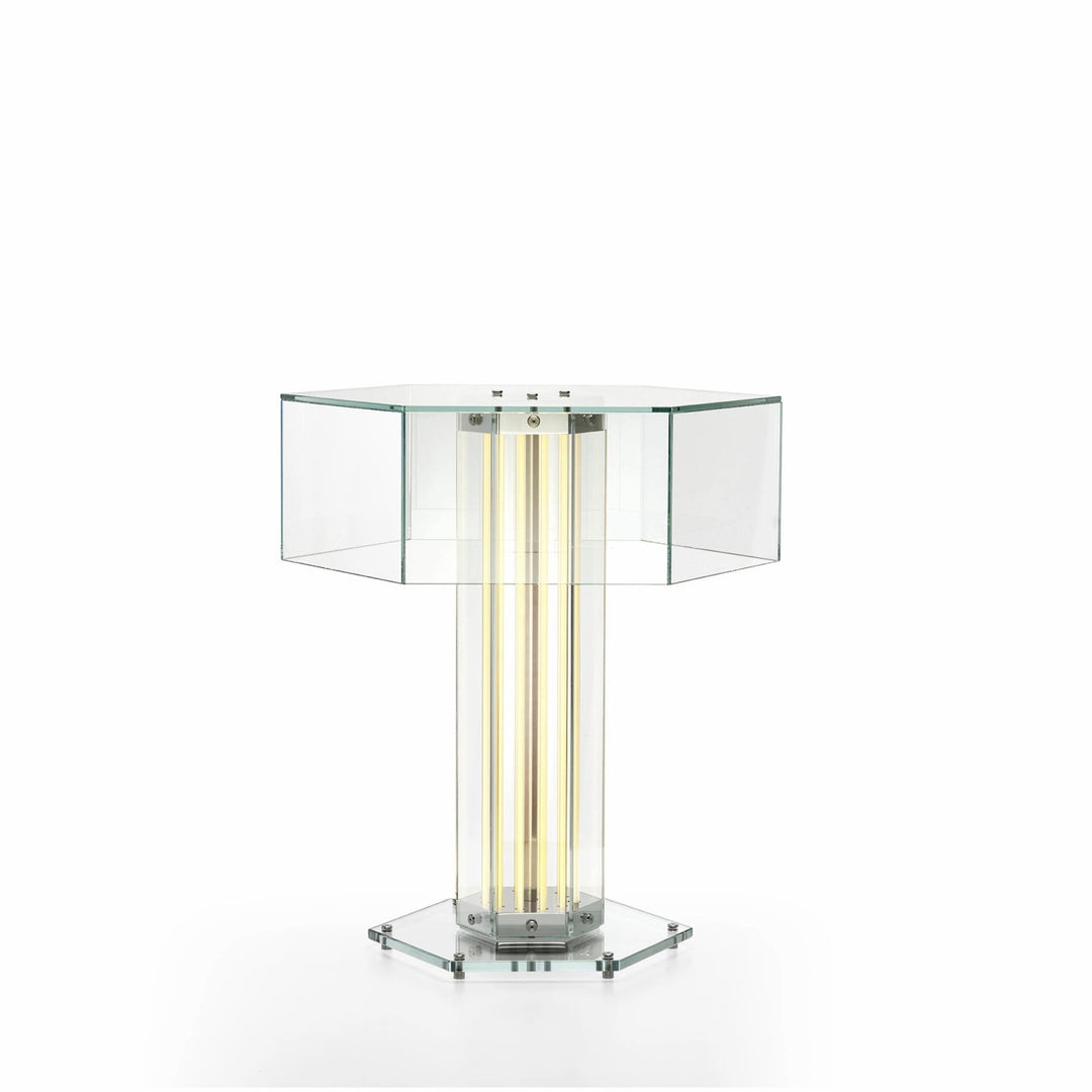 Hexagonal Glass Table Lamp - Vakkerlight