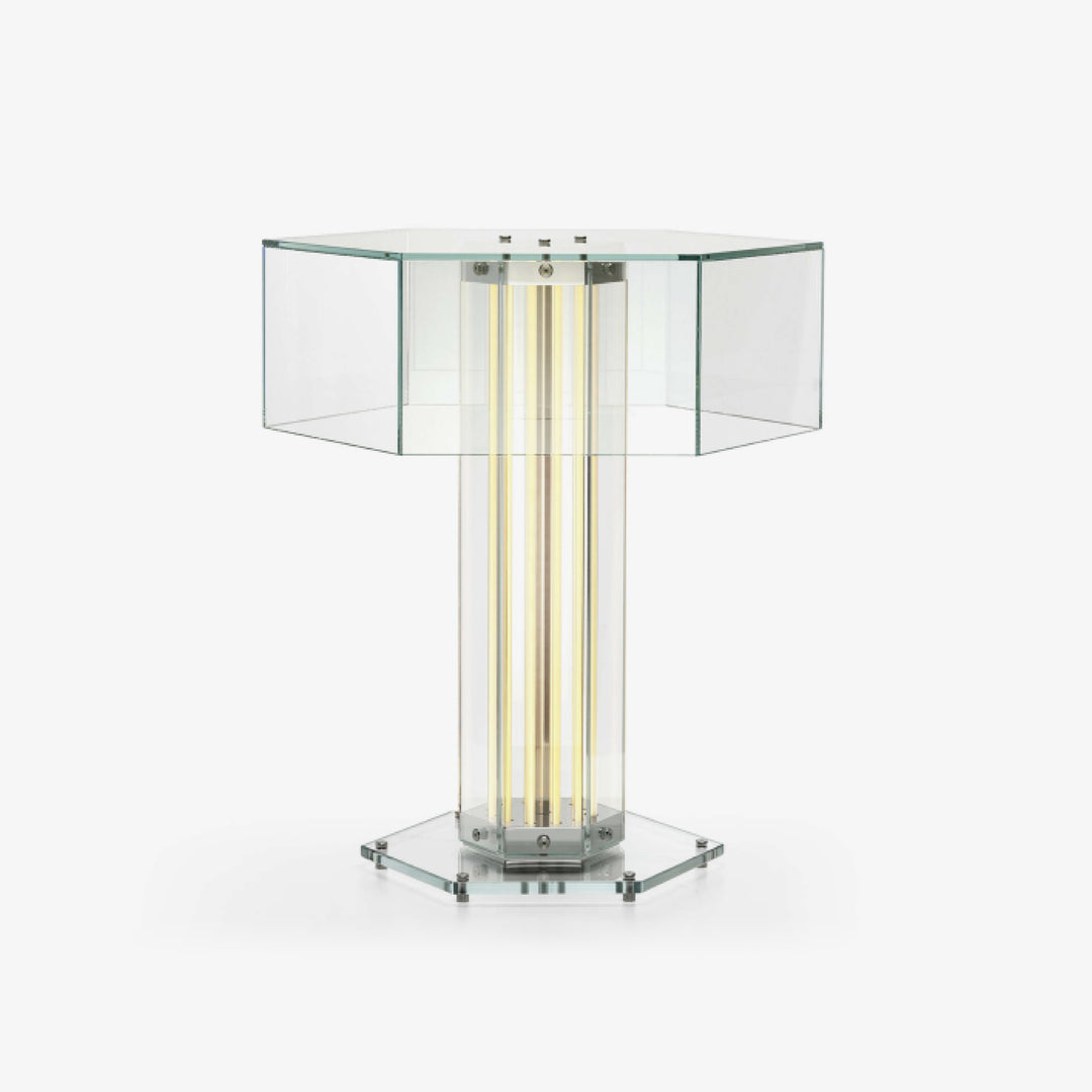 Hexagonal Glass Table Lamp - Vakkerlight