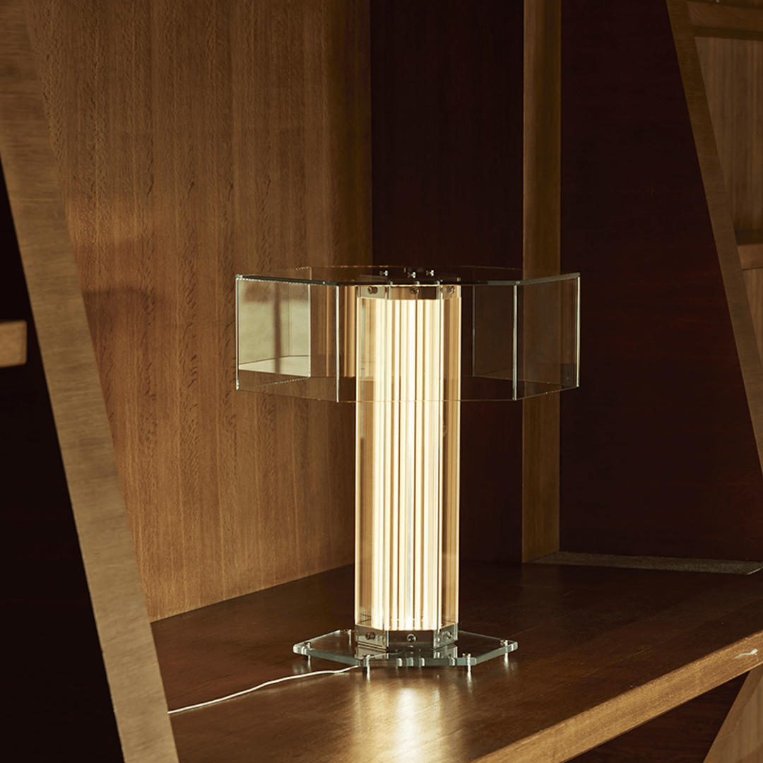 Hexagonal Glass Table Lamp - Vakkerlight
