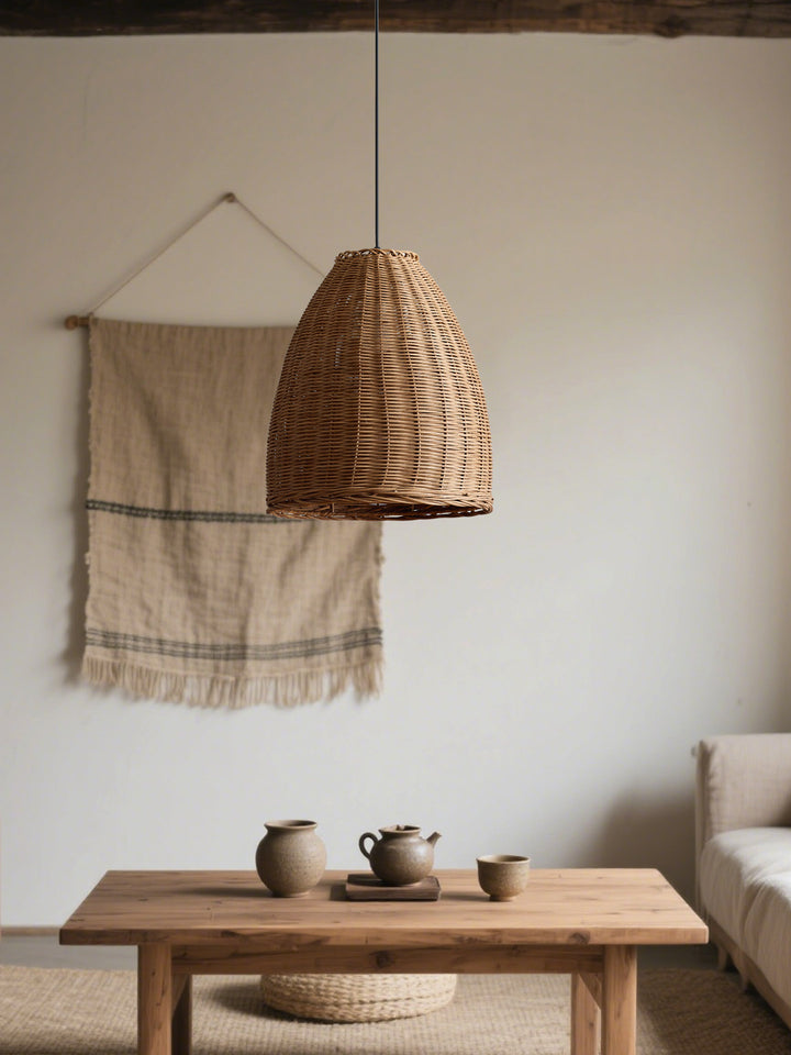 Thatch Woven Rattan Pendant Lamp