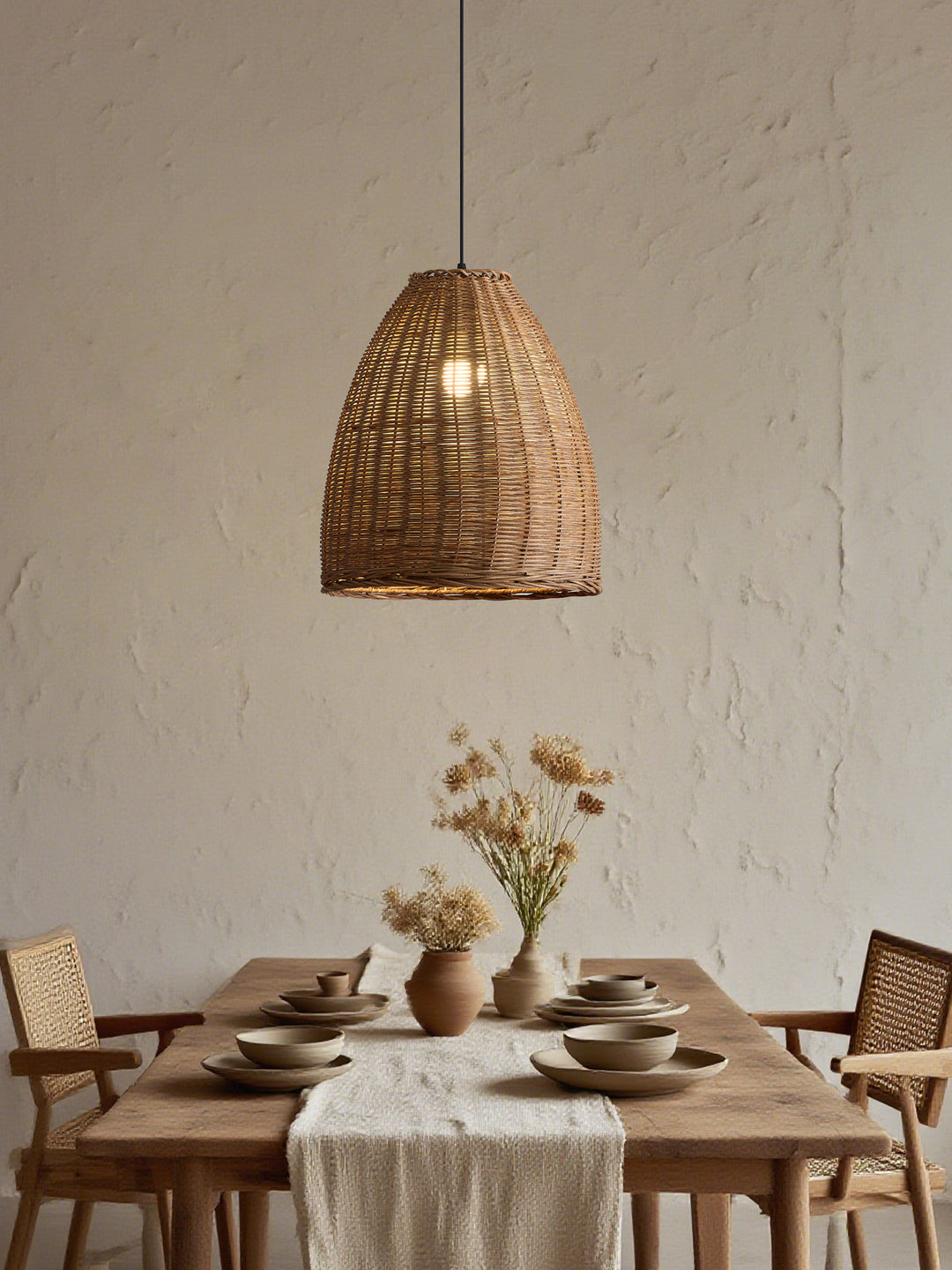 Thatch Woven Rattan Pendant Lamp
