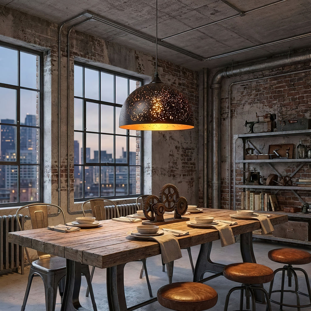 Hollow Industrial Pendant Lamp - Vakkerlight
