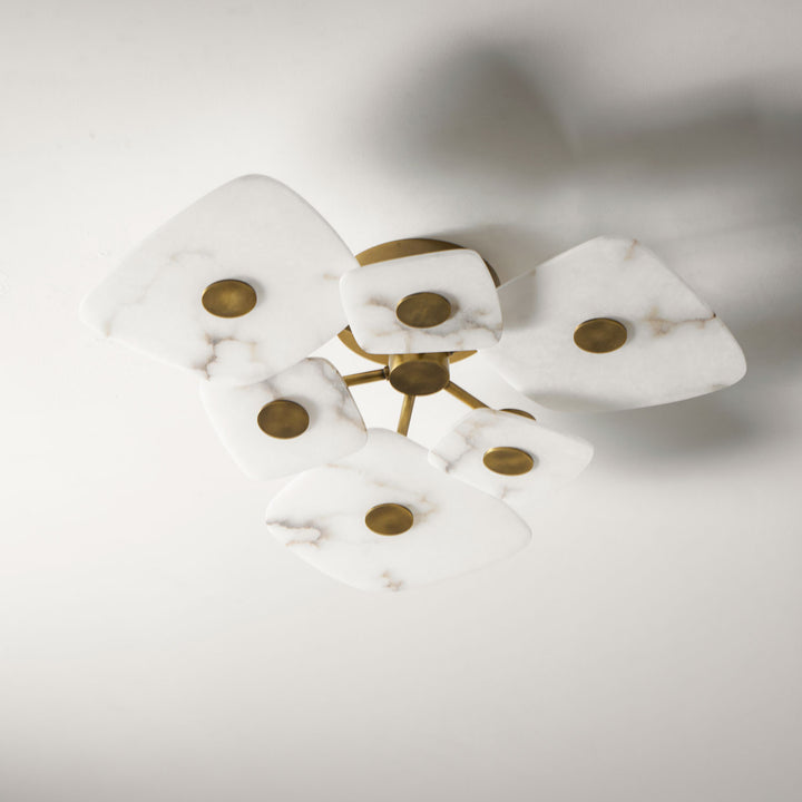 Holmdel Alabaster Ceiling Lamp - Vakkerlight