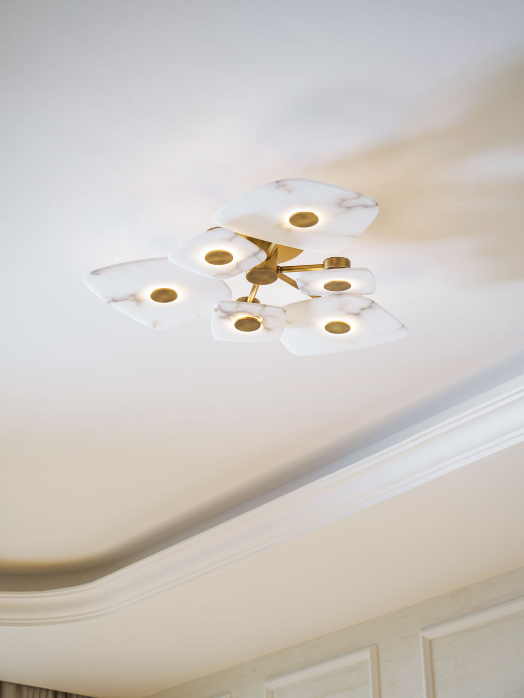 Holmdel Alabaster Ceiling Lamp - Vakkerlight