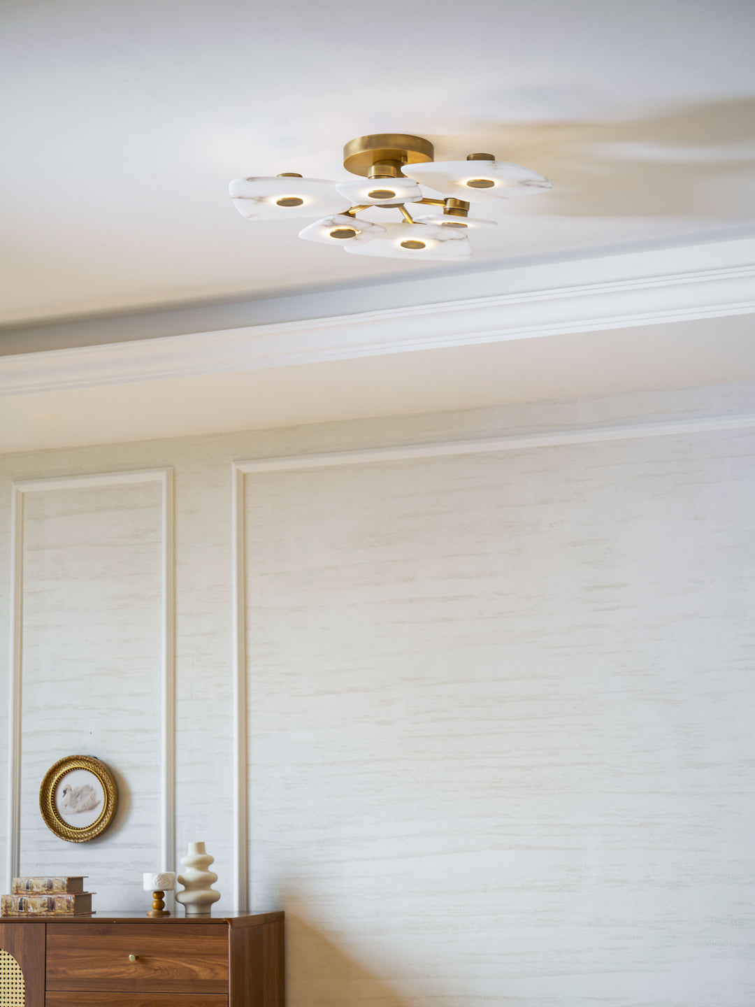 Holmdel Alabaster Ceiling Lamp - Vakkerlight