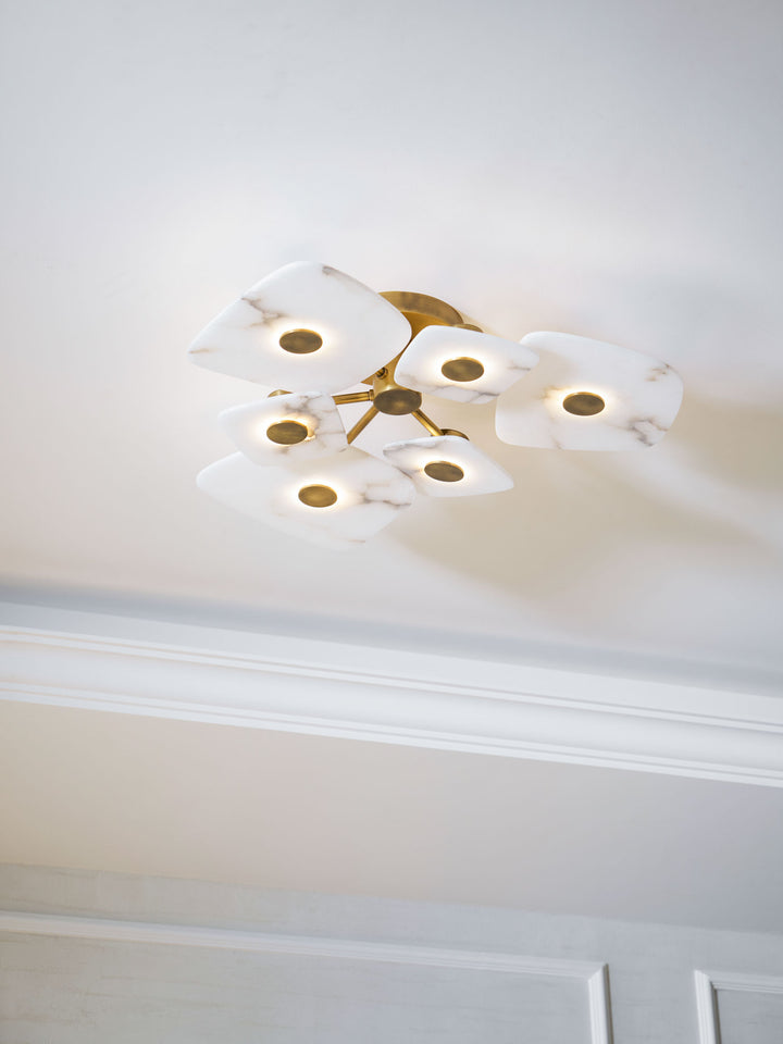 Holmdel Alabaster Ceiling Lamp - Vakkerlight