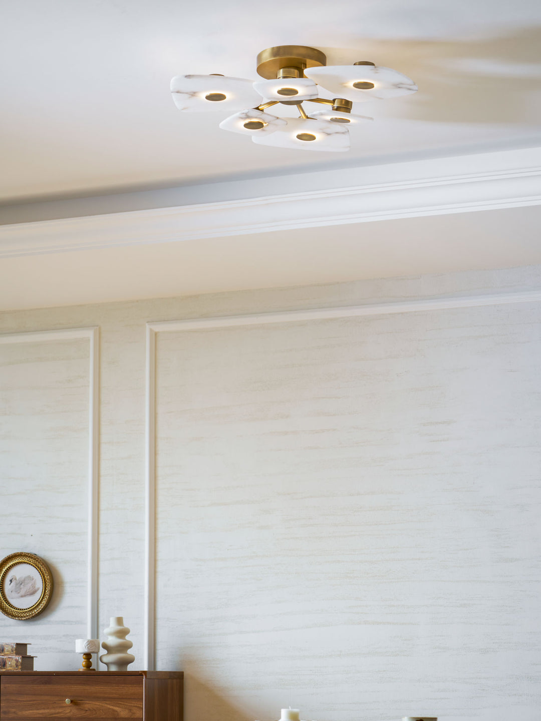 Holmdel Alabaster Ceiling Lamp - Vakkerlight