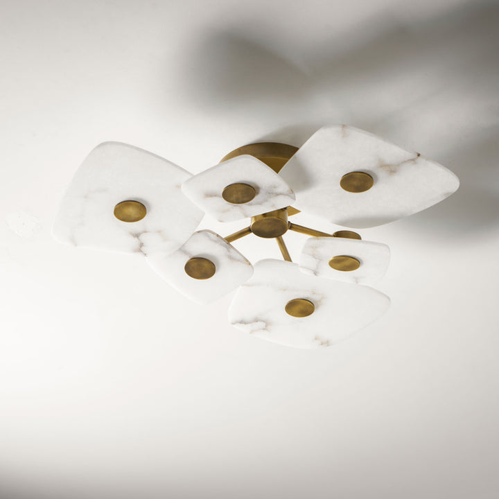 Holmdel Alabaster Ceiling Lamp - Vakkerlight