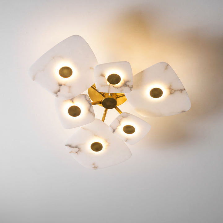 Holmdel Alabaster Ceiling Lamp - Vakkerlight