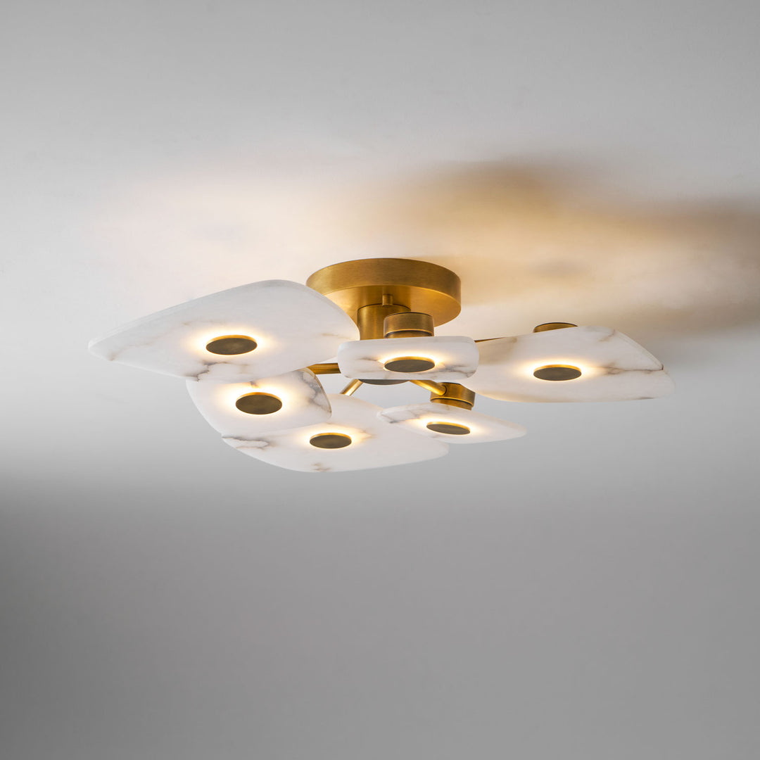 Holmdel Alabaster Ceiling Lamp - Vakkerlight