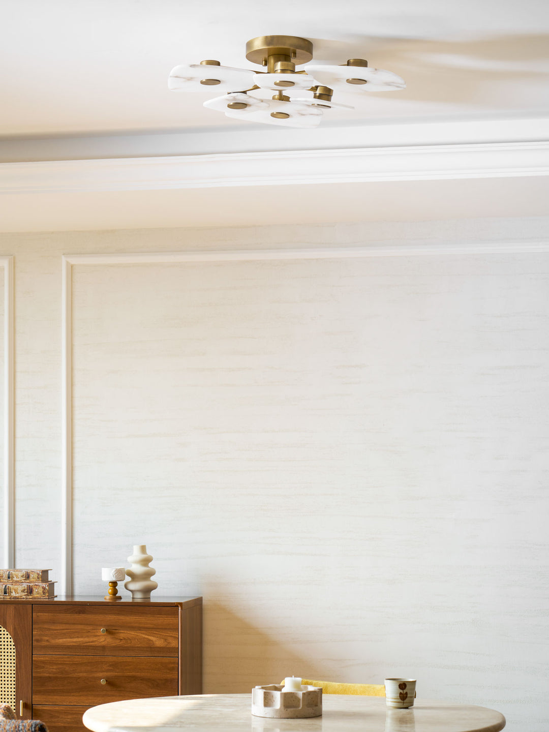 Holmdel Alabaster Ceiling Lamp - Vakkerlight