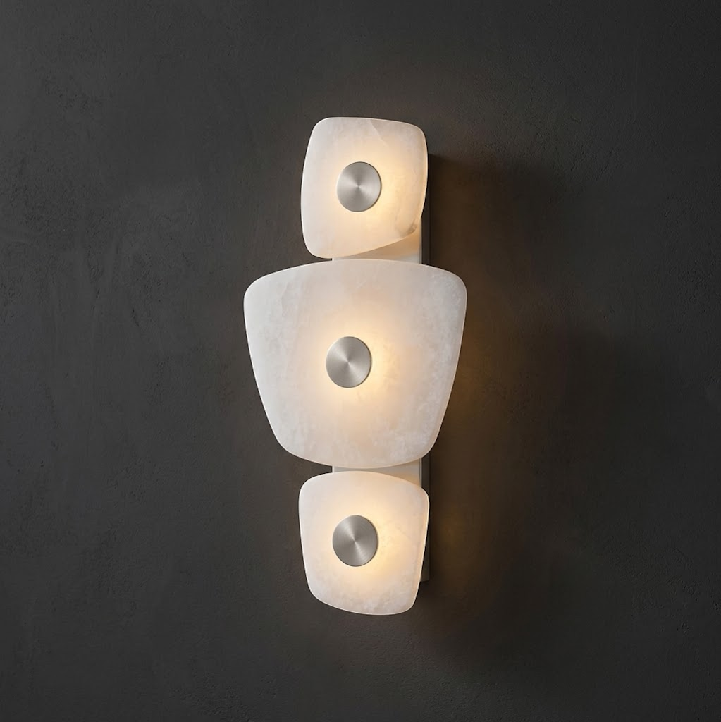 Holmdel Alabaster-Wandleuchte