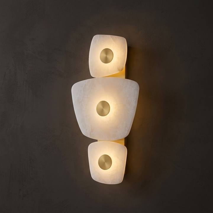 Holmdel Alabaster-Wandleuchte