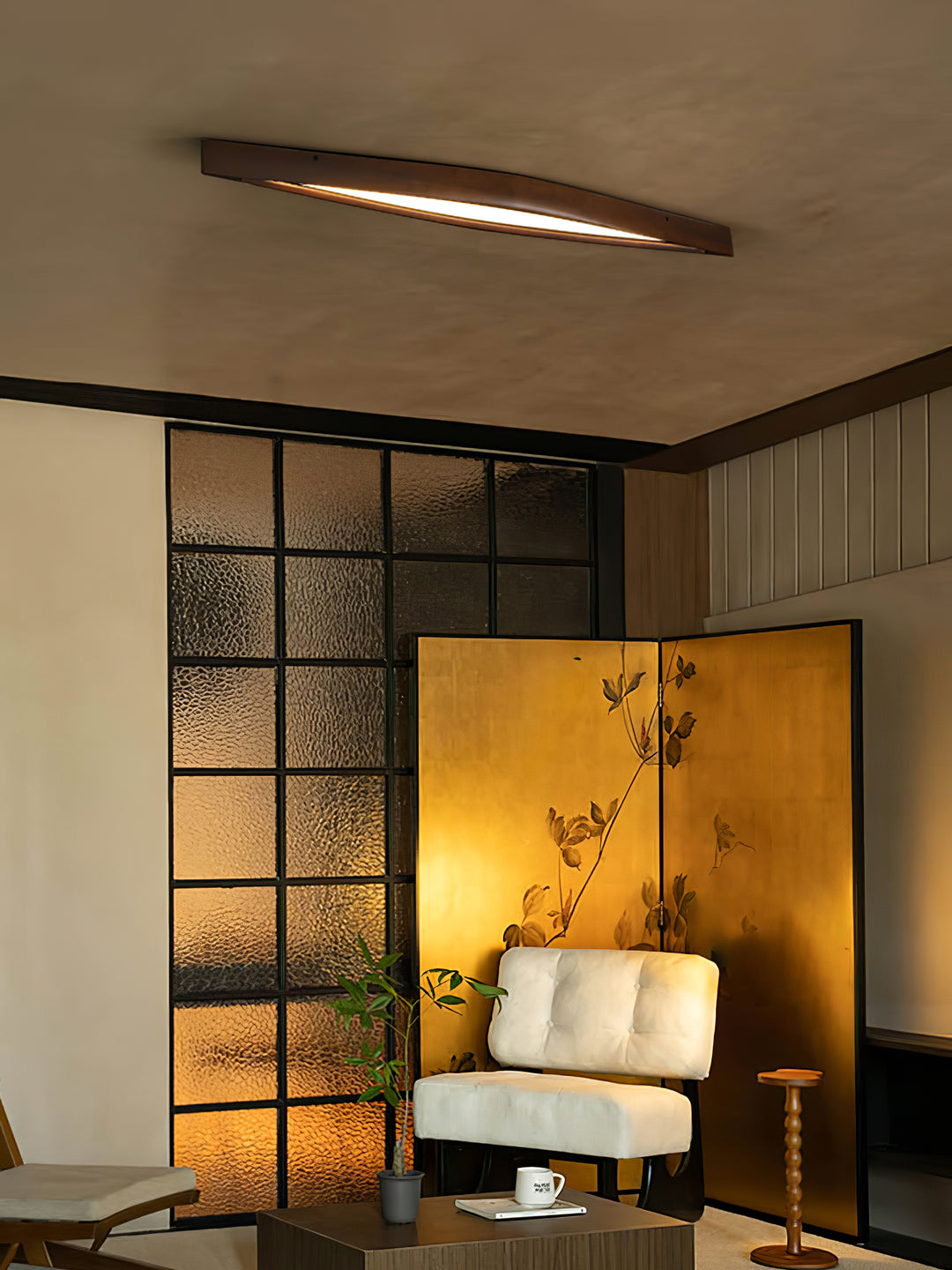 Horizon Linear Wood Ceiling Lamp - Vakkerlight