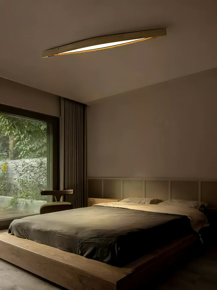 Horizon Linear Wood Ceiling Lamp - Vakkerlight