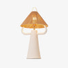Lámpara de mesa de cerámica con cuernos