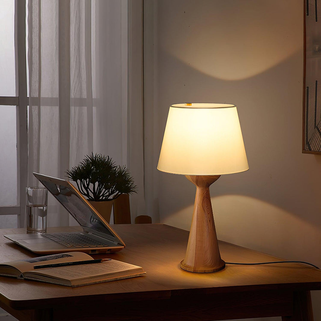 Hourglass Wood Table Lamp - Vakkerlight