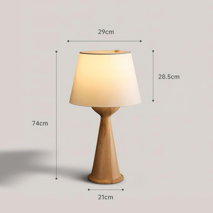 Hourglass Wood Table Lamp - Vakkerlight