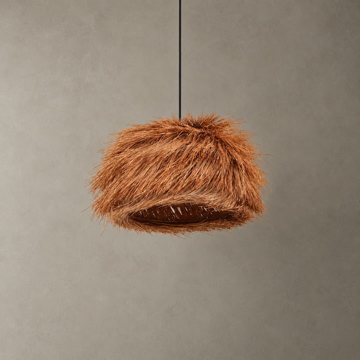 Suspension Hues en rotin
