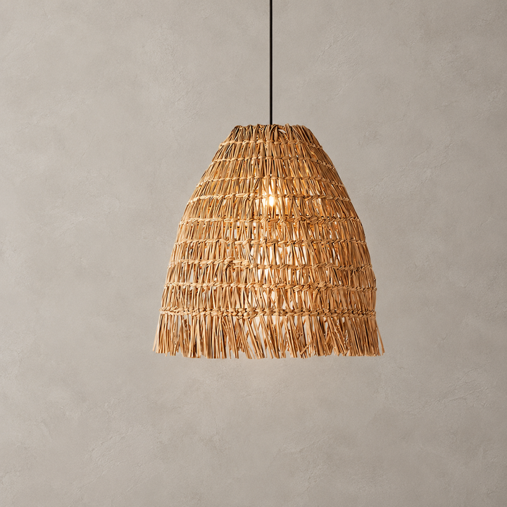 Suspension Hues en rotin