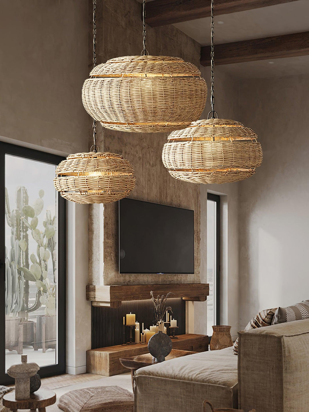 Hues Wicker Pendant Lamp - Vakkerlight