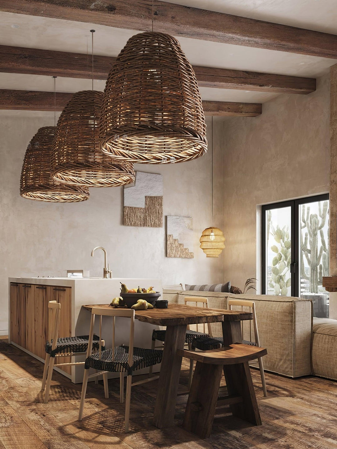 Hues Wicker Pendant Lamp - Vakkerlight