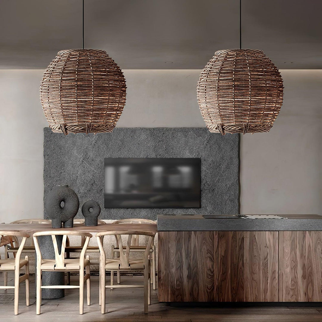 Hues Wicker Pendant Lamp - Vakkerlight