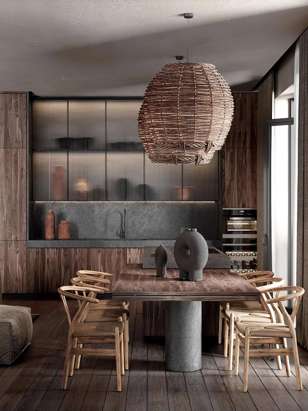 Hues Wicker Pendant Lamp - Vakkerlight