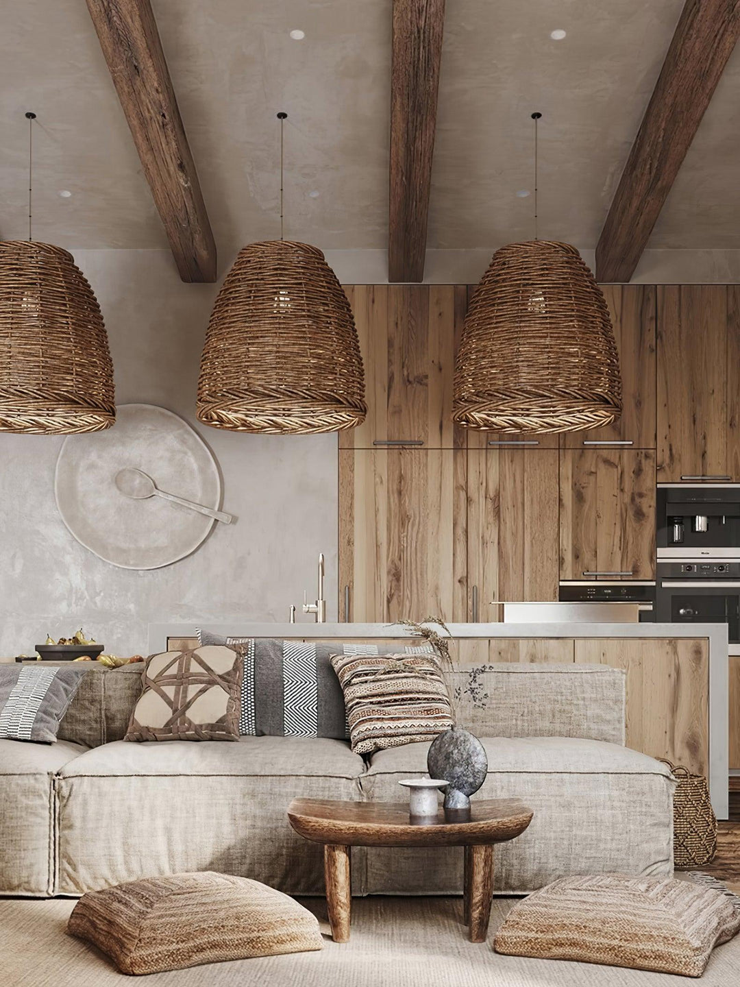 Hues Wicker Pendant Lamp - Vakkerlight