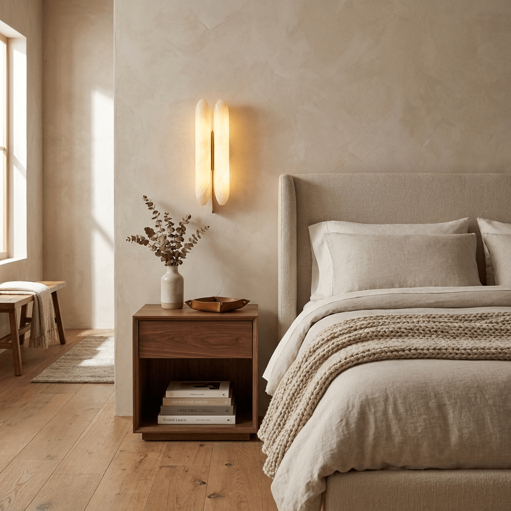 Husk Alabaster Wall Sconce - Vakkerlight